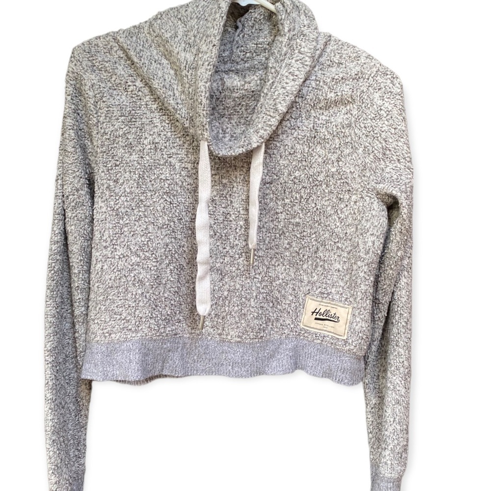 Hollister Cropped Sweatshirt Sweater Hoodie XS in wonderful Condition